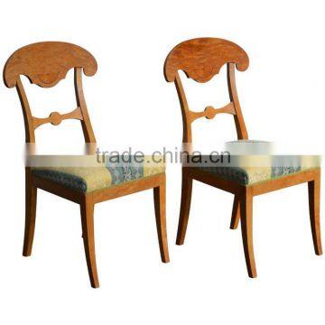 Modern factory price solid wood fast food restaurant wooden chair napoleon chair