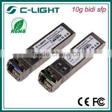 China manufacturer 10g sfp 80km CE FCC RoHS certificated Simplex LC transceiver module