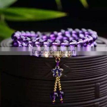 Wholesale Amethyst Charm Beaded Bracelets & Bangles