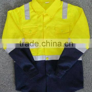 high visibility reflective safey shirt long sleeves