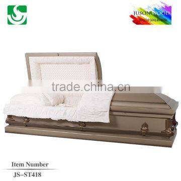 JS-ST418 american style metal caskets wholesale