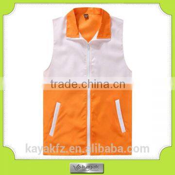 OEM mens promotional 100%polyester cheap vest