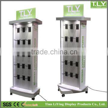 SSW-CW-221 New Arrival MDF Display Stand with Spot Lights China Manufacturer Direct Sales