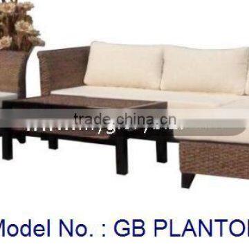 modern rattan living room furniture, rattan sofa set