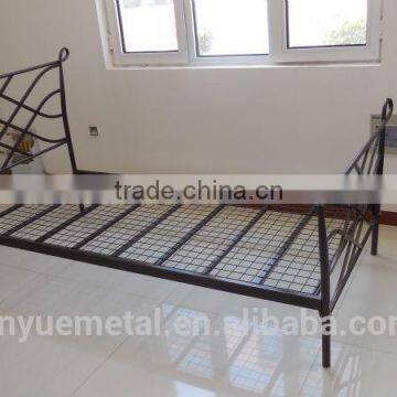 Twin Size Black Metal Bed