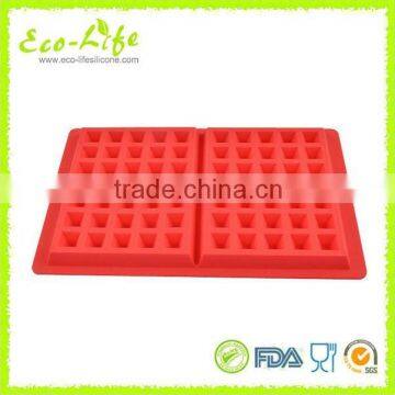 Silicone Waffle Cookie Mold Breakfast Cake Biscuit Baking Pan Kitchen Bakeware photo-4