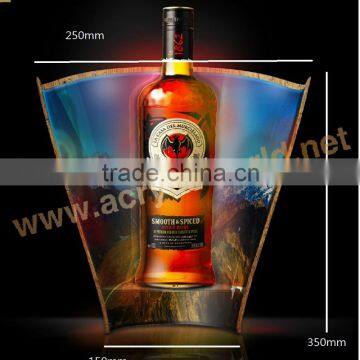 Whole Bend Acrylic Wine Bottles Display Rack photo-4