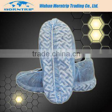 Disposable White Blue Green Pe Cpe Pp Sms Microporous Shoe Cover