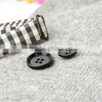 24L&32L Top Class Black Natural Corozo Nut Suit Buttons with Burnt in 4 Holes