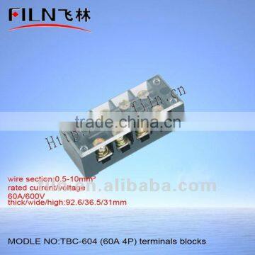 ceramic terminal block TBC-604 60A 4P