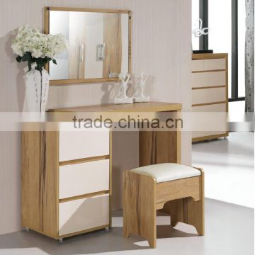 WHITE BEDEROOM SET MDF DRESSING TABLE MIRROR WITH DRAWER