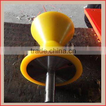 Heavy duty polyurethane plastic flanged wheels