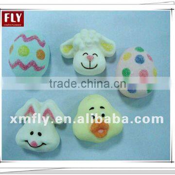 animal shaped soft marshmallow with Cartoon pattern