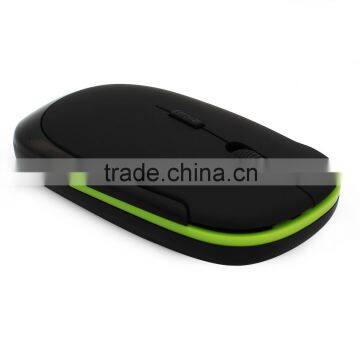 Ultra Thin Optical 2.4GHz Wireless USB Mouse for PC Laptop 4 Bottoms Game Mice photo-3