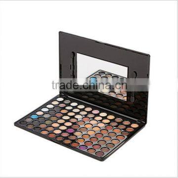 Chinese factories wholesale custom 88 slots luxury cosmetic box, fashion beautiful black eye shadow box