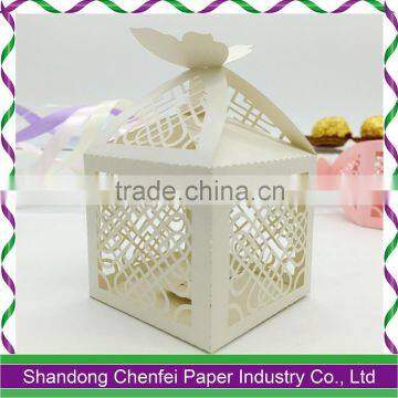 2016 Wedding Favors White Laser Cut Candy Box for Sale photo-3