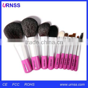 Cheap price rhinestone natural hair small makeup brush set