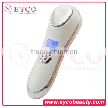 Portable hot and cold hammer skin scrubber ultrasonic beauty device