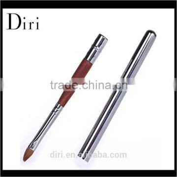 Aluminum Ferrule Wood Hand lip brush small disposable