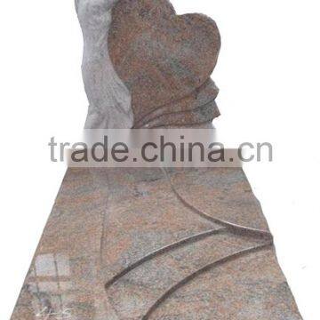 angel granite headstones,China nature stone tombstone