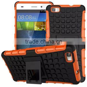 For HUAWEI P8 LITE Armor CASE Heavy Duty Hybrid Rugged TPU Impact Kickstand Hard Cover ShockProof CASE photo-2