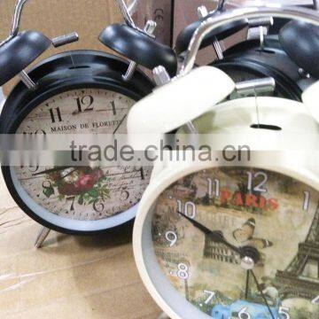 Wholesale Twin Bell Green Alarm Clock/Battery Operated/ Loud Alarm Clock
