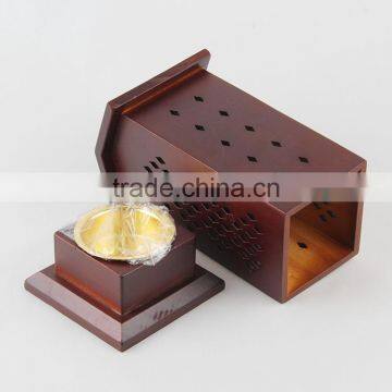 2016 HOT SELL WOODEN INCENSE BURNER HOUSE SHAPE INCENSE BURNER WOODEN