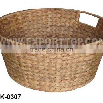 Water hyacinth round shape baskets (july@etopvietnam.com)