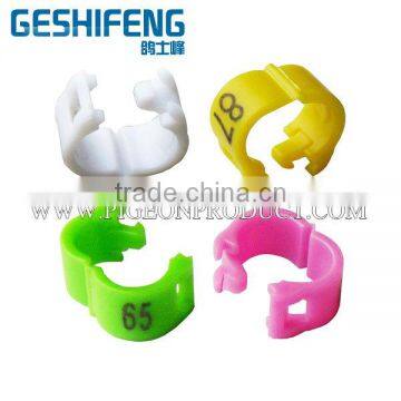 GSF company 2.7/3/4/4.5/5mm mm plastic open clip small bird ring for gouldian finch leg band