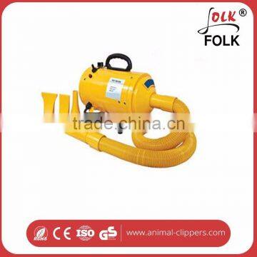 Animal hair dryer combined with blower shelf