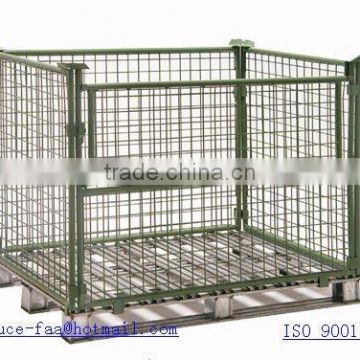 stackable steel pallet cage