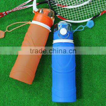 Use for Outdoors Travel Run Hiking Collapsible Silicone Water Bottle photo-3