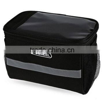 Roswheel Utility Black Bicycle Bag Portable Bike Outdoor Front Frame Tube Handlebar Basket Pannier photo-3