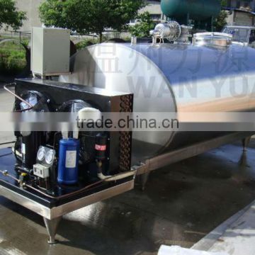 horizontal milk cooling tank 5000Liter milk cooling tank