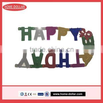 Hot Sales China Products Handmade Letters Felt Banner Happy Birthday photo-2