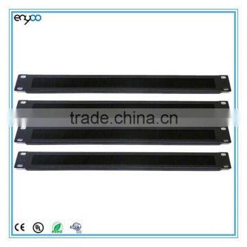 1U brush cable entry panel ,cable tidy brush panel for 19" rack cabinet