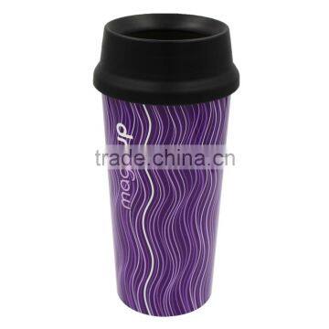 Cheap Coloful Different Types of Coffee Cups With Lid, IML China Custom Plastic Tumbler photo-4