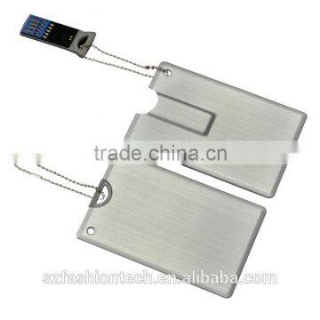New Design Metal Ultra-thin Credit Card 32gb 64gb Usb Flash Drive photo-3