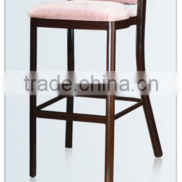 quality hotel woodgrain aluminum high bar chair LQ-B104