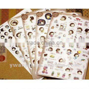 Supply Fashion Cute Cartoon Mobile Phone DIY Sticker