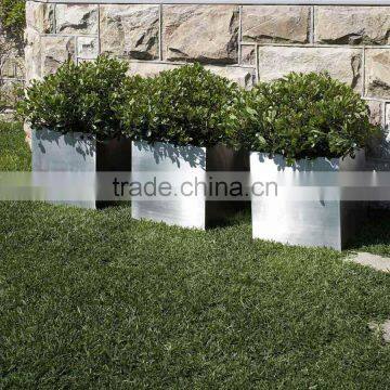 FO-9004 Outdoor Decorative Cubic Stainless Steel Flower Pot Wholesale photo-3