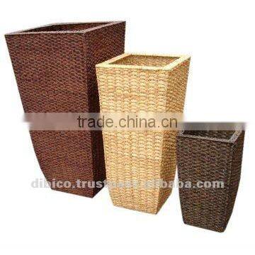 water hyacinth baskets/ Tall Square Flower Planters 2012