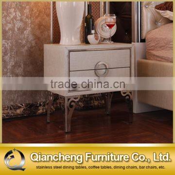 Mirrored Bedside Table With Cabinet Italy Design photo-2