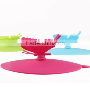 2016 Hot Selling Butterfly Silicone Cup Lid &cup Cover photo-2