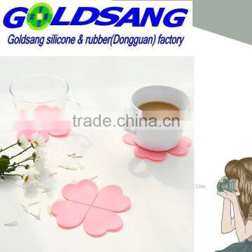 Hot Selling Custominzed Fllower Shape Heat Resistant Silicone Cup Mat photo-3