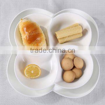Hot Sale White 4 Compartment Grids Dish/plates photo-4