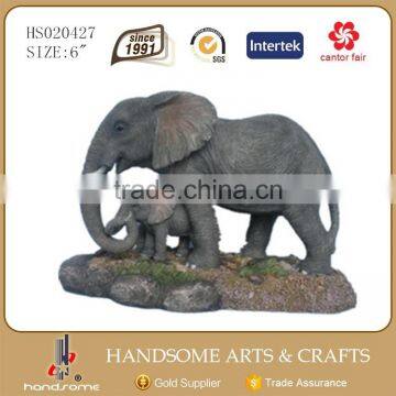 16 Inch Resin Craft Lively Large Animal Elephant Statues photo-2