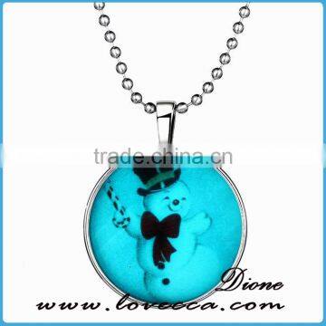 Christmas Jewelry Necklace Snowman Necklace Pendant Jewelry photo-2