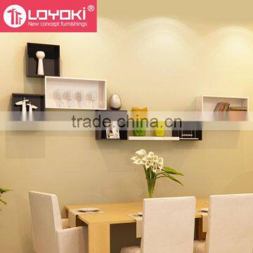 Hot Sale Wall Storage Wall Organizer MDF Square Mount Cube Shelf for DIY Home Decoration photo-3