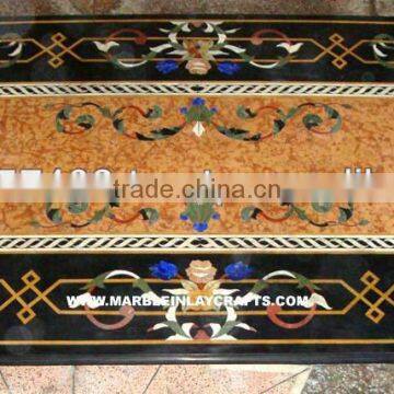 Marble Inlaid Dining Room Table Top Pietra Dura Table Top